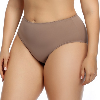 Women's high waist sexy cotton briefs